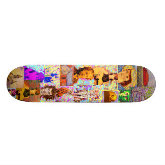 Skateboard collage d'art de bruit