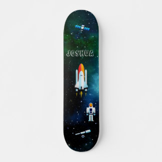 Skateboard Collage d'astronautes amusants