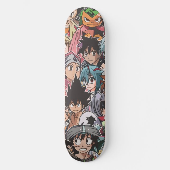 Skateboard Collage de personnages d'anime manga (Recto)