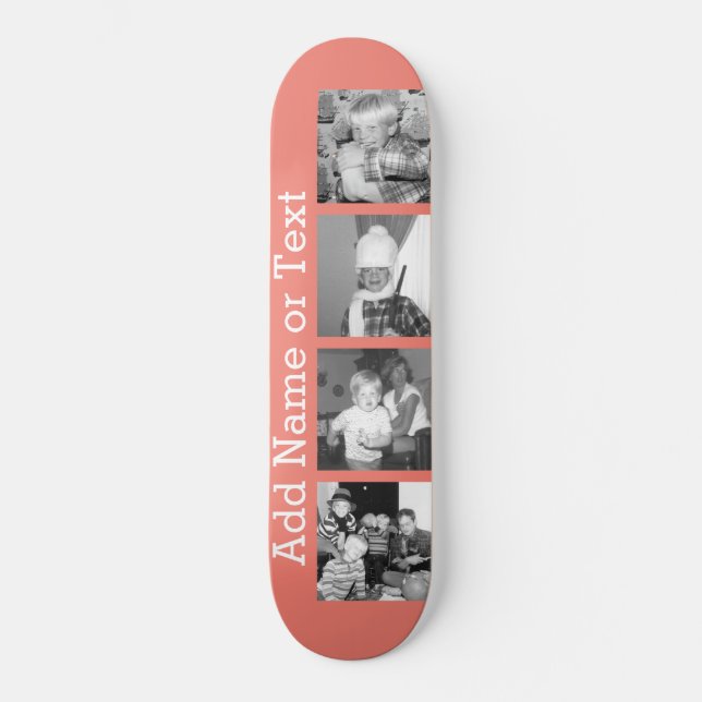 Skateboard Collage de photo d'Instagram avec 4 images - (Recto)