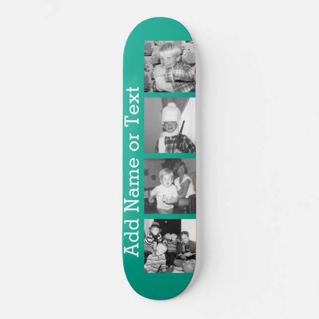 Skateboard Collage de photo d'Instagram avec 4 images - (Recto)