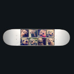 Skateboard Collage photo personnalisé avec photos Carrés<br><div class="desc">Utilisez votre photo ou vos photos préférées pour faire un plaisir à garder à partager avec vos amis.</div>