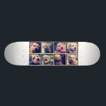 Skateboard Collage photo personnalisé avec photos Carrés<br><div class="desc">Utilisez votre photo ou vos photos préférées pour faire un plaisir à garder à partager avec vos amis.</div>