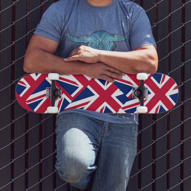Skateboard Collage Union Jack (Extérieur 3)