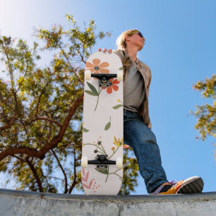 Skateboard collection de fleurs