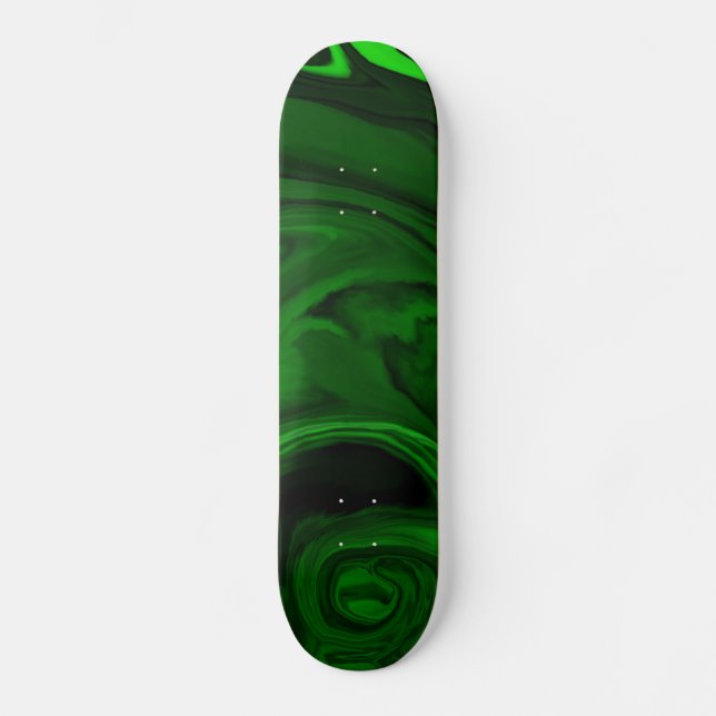 Skateboard collection de pierres de malachite vert texture (Recto)
