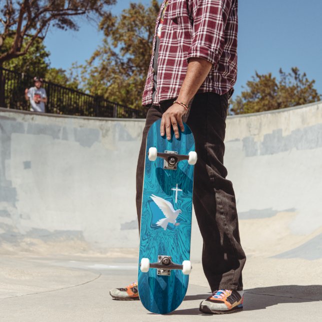 Skateboard Colombe de la Croix (Extérieur 2)