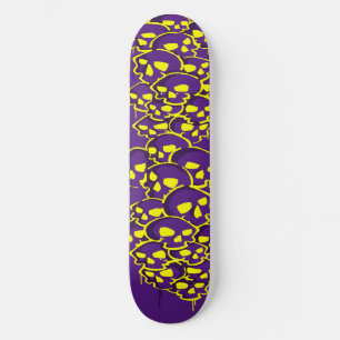 Skateboard Colonne De Graffiti De Crânes