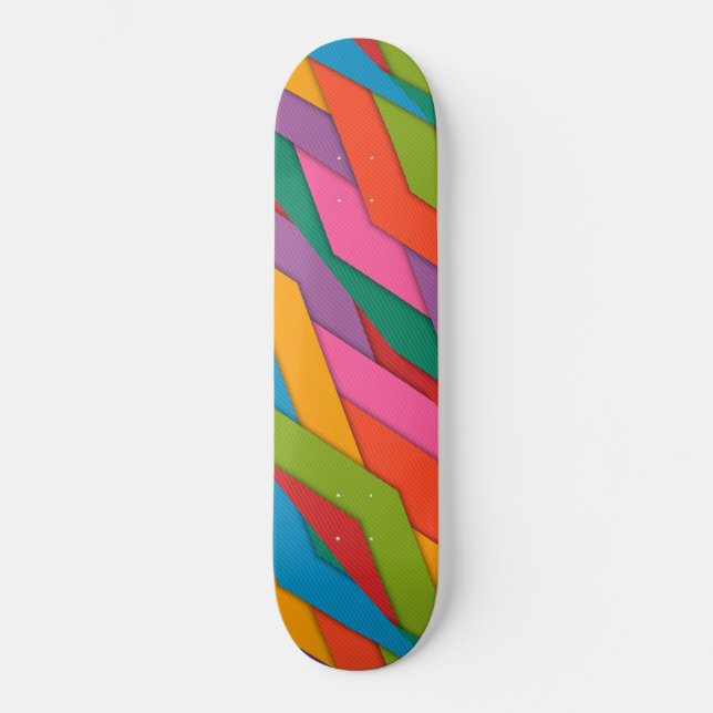 Skateboard coloré (Recto)