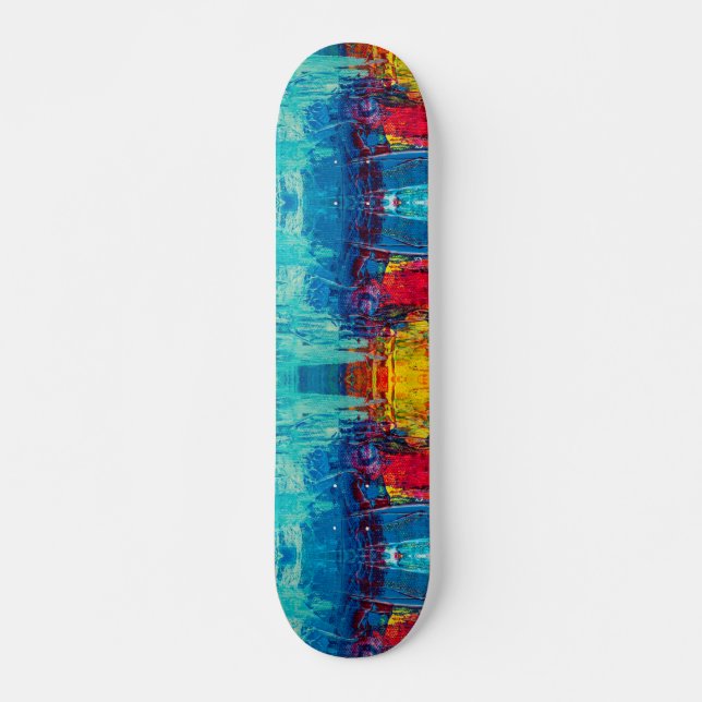 SKATEBOARD COLORÉ (Devant)
