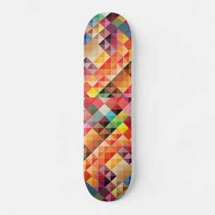 SKATEBOARD COLORÉ BOHEK CARRÉS ARRIÈRE - PLANS MOTIF DIGIT