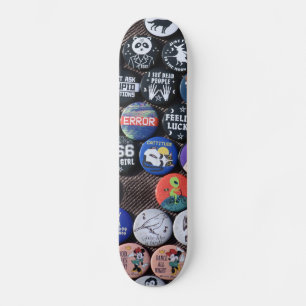 Skateboard Coloré Vintage Retro Badge Collection