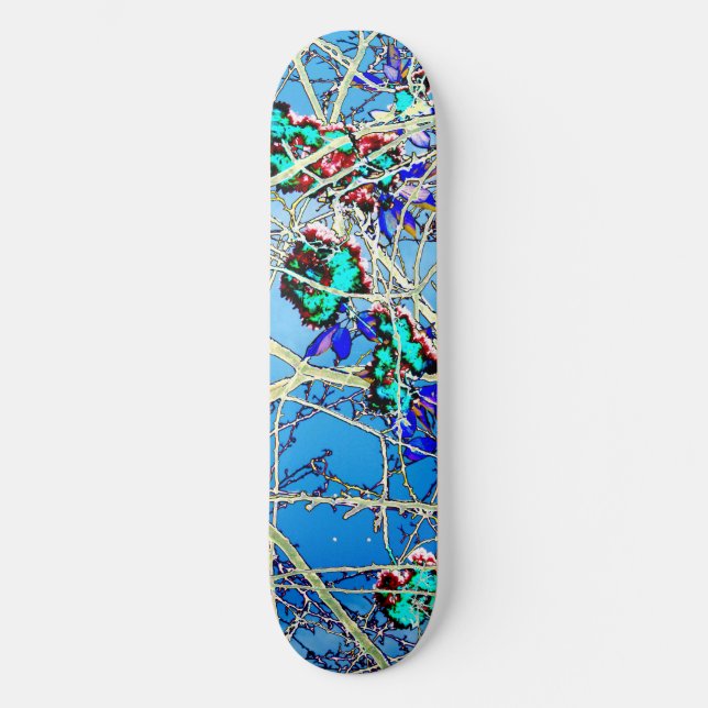 Skateboard Colorful Abstract Art Print (Recto)