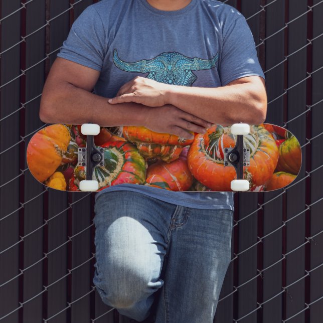 Skateboard Colorful pumpkins (Extérieur 3)