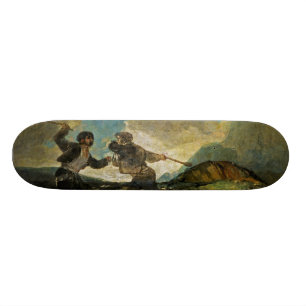 Skateboard Combat avec des triques par Francisco Goya c 1820