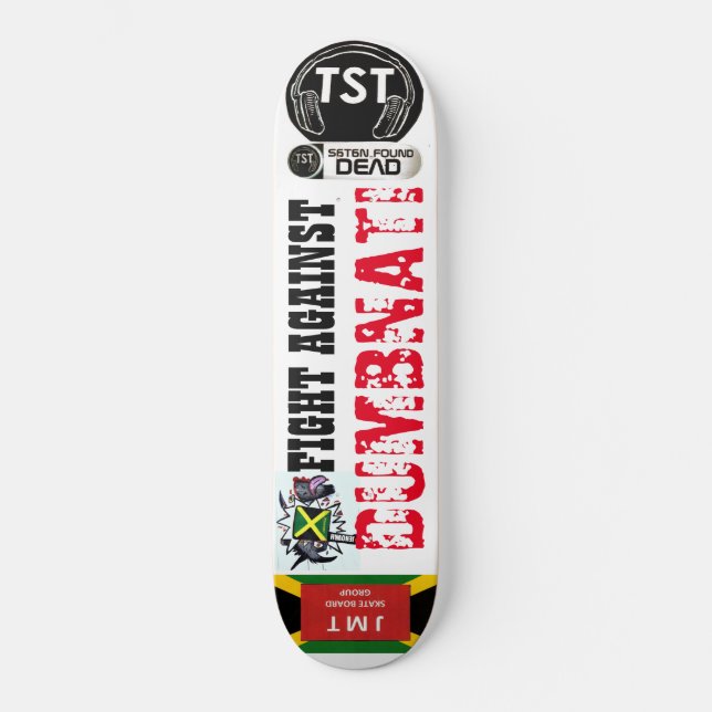 Skateboard COMBATTRE LE Patinage DUMBNATI (Recto)