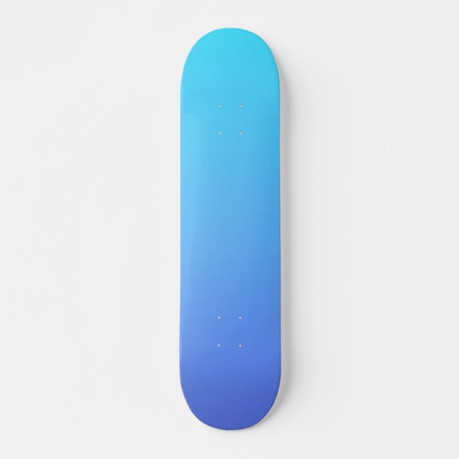 Skateboard Combinaison de couleurs bleu deux tons (Devant)