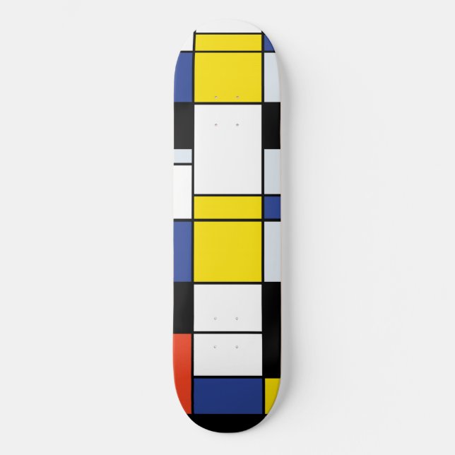 Skateboard Composition A de Piet Mondrian - Art Moderne Abstr (Recto)
