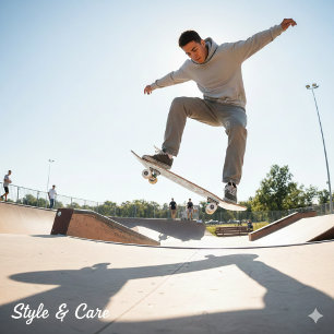 Skateboard Conception Abstraite de feuilles organiques