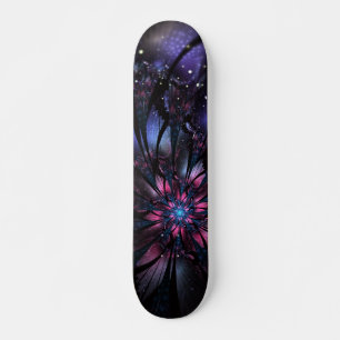 Skateboard Conception Abstraite des fleurs fractales.