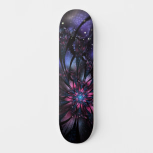 Skateboard Conception Abstraite des fleurs fractales.