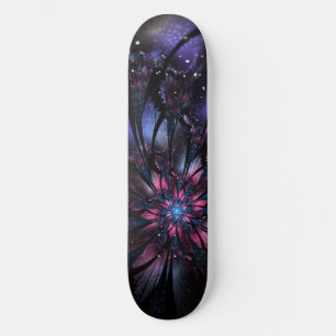 Skateboard Conception Abstraite des fleurs fractales.