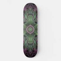 Conception Abstraite Fractale Moderne Violette et
