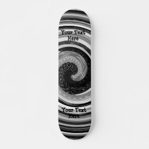 Skateboard conception abstraite moderne de courbes noires et