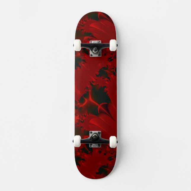 Skateboard Conception Abstraite Rouge (Recto)