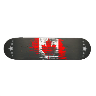 Skateboard Conception canadienne fraîche de drapeau