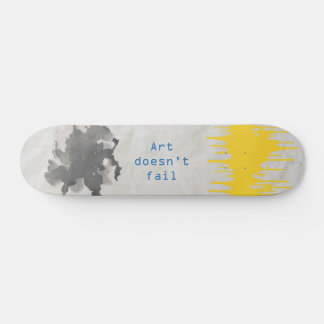 Skateboard conception d'art de taches de peinture. Combinaiso