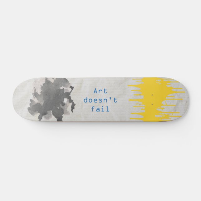 Skateboard conception d'art de taches de peinture. Combinaiso (Horz)