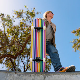 Skateboard Conception de bandes verticales colorées