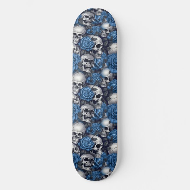 Skateboard Conception de la série A Skull and Roses 12 (Recto)