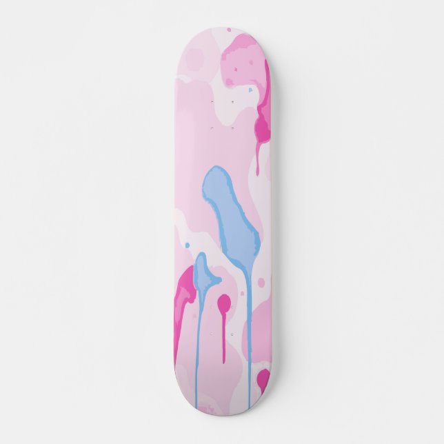 Skateboard Conception de peinture esthétique au goutte à gout (Devant)