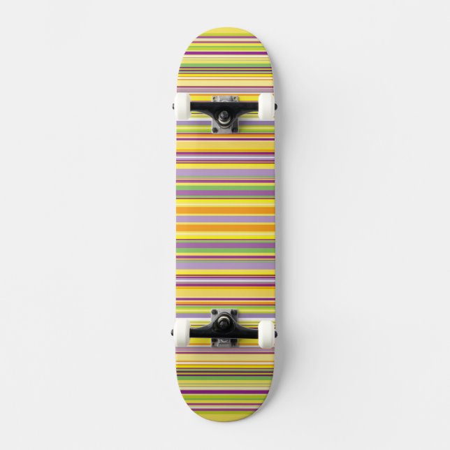 Skateboard Conception de rayures colorées mignonnes débardeur (Recto)