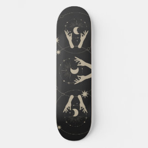 Skateboard conception esthétique de fantaisie au clair de lun