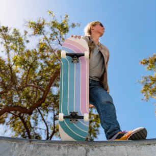 Skateboard Conception géométrique de style Vintage rétro