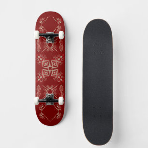 Skateboard Conception géométrique d'inspiration tribale en no