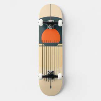 Skateboard Conception graphique rétro minimaliste