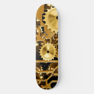 Skateboard Conception grunge de destin de rouille d'or