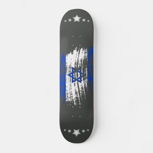Skateboard Conception israélienne fraîche de drapeau (Recto)