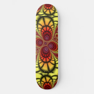 Skateboard Conception numérique Art Doré Grunge Rouille