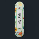 Skateboard Conception personnalisée de Monstre mignon pour le<br><div class="desc">Il s'agit d'un adorable mignon monstre motif pour le sport, une chambre pour garçon, une garderie pour bébé, une salle de bain pour garçon, un salon coussin pour roughhousing, un petit lit pour animal, un cadeau pour garçon, un baby shower cadeau, un emballage cadeau, papier mouchoir assorti, une cabine de...</div>