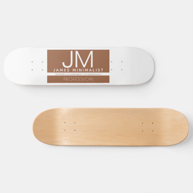 Skateboard Conception professionnelle moderne et minimale | B (Horz)