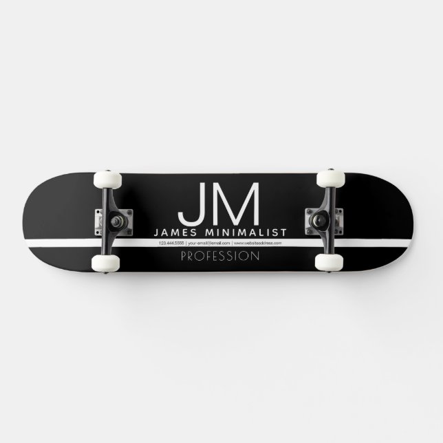 Skateboard Conception professionnelle moderne et minimale | N (Horz)