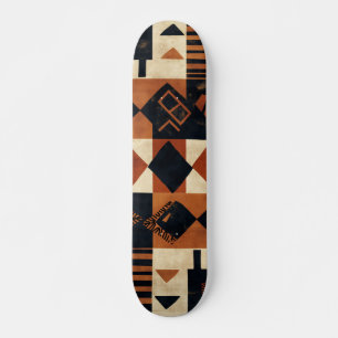 Skateboard Conception verticale avec des éléments africains