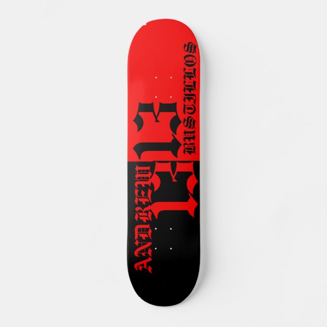 Skateboard conseil d'équipe de bustillos d'Andrew (Recto)