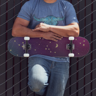 Skateboard Constellation Stars Galaxy Skate Deck