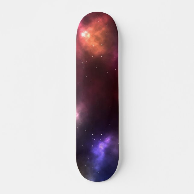 Skateboard Constellations de galaxie Abstraite Art numérique  (Devant)